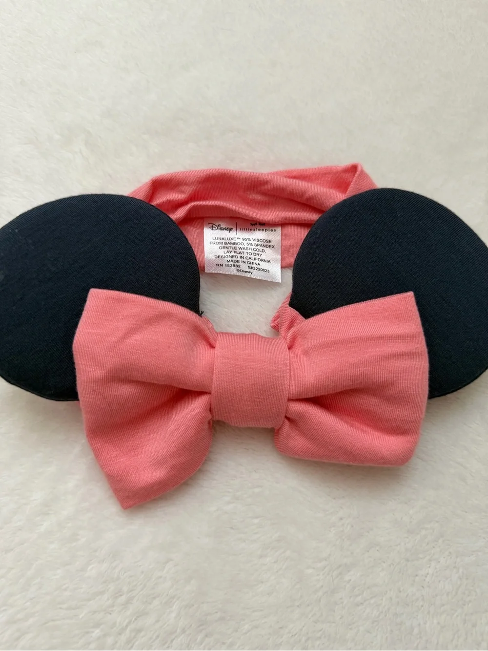 Little Sleepies Minnie Ear Bow Headbands